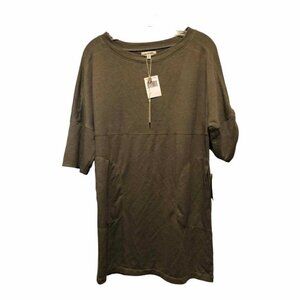 Women's Gray Shift Dress Hand Pocket Sz XS NEW # 3642-3